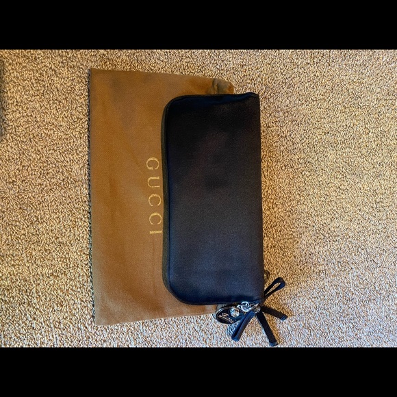 Gucci Black Silk Crystal Front Evening Bag Clutch - Picture 4 of 8